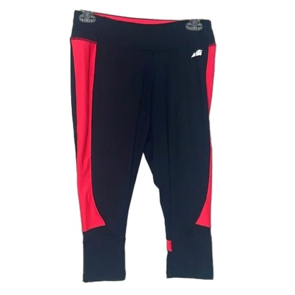 ❤️ AVIA Black and Red Athletic Leggings Size S - Picture 1 of 4